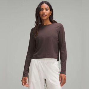 Lululemon classic fit cotton blend long sleeve shirt